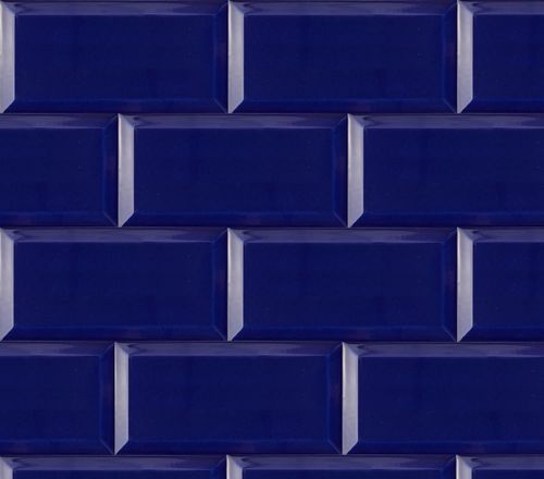 Cerámica Arquitectura Unicolor Azul Cobalto BX 10x20 cm