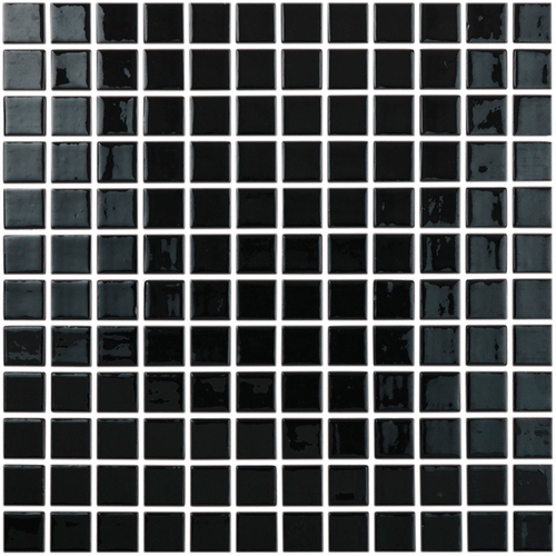 Mosaico Vidrepur Colors Lisos Negro BR 31,5x31,5 cm