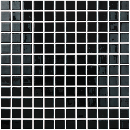 Mosaico VIDREPUR Colors Lisos Negro 31x31 cm