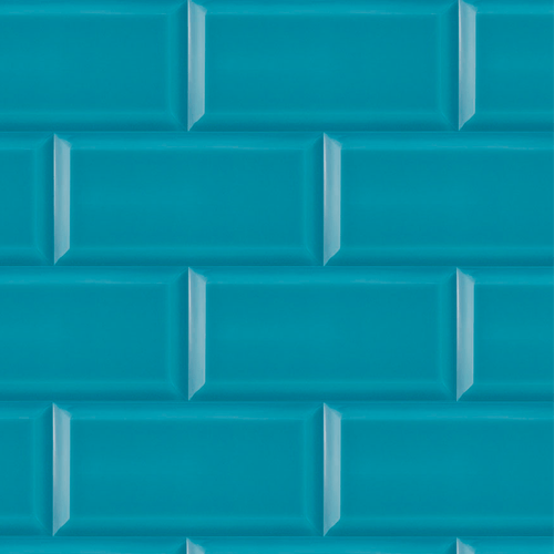 Cerámica Arquitectura Unicolor Azul Turquesa BX 10x20 cm