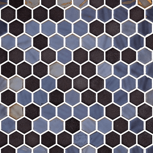 Mosaico Onix Hexagon Blends Opalo Black 29x30,1 cm