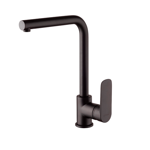 Grifo de Cocina Caño Giratorio en L Paini Nove Negro