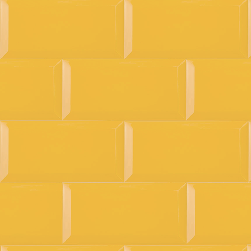 Cerámica Arquitectura Unicolor Amarillo Yema BX 10x20 cm
