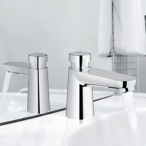 Grifo de Lavamanos de Corte Automático a Muro Grohe Euroeco Cosmopolitan SE