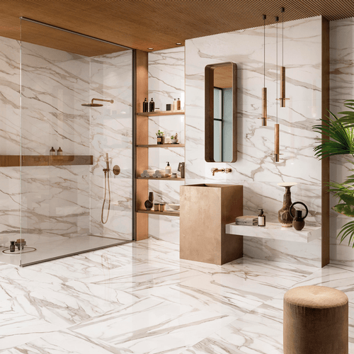 Porcelanato Tele di Marmo Revolution Calacatta Canova 90x180 cm