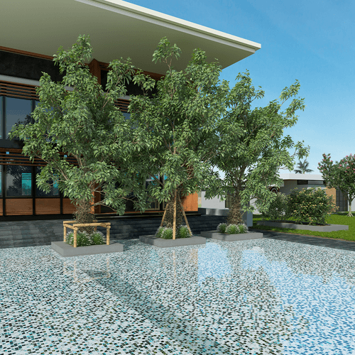 Mosaico Vidrepur Nature Air Force BR 31,5x31,5 cm