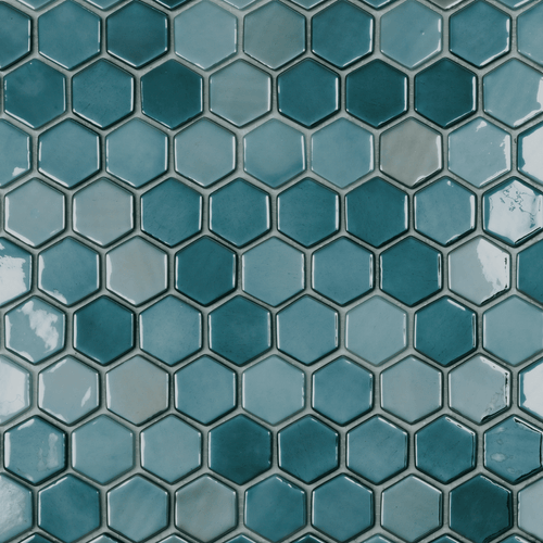 Mosaico Vidrepur Lux Green Hex BR 31,7x30x7 cm