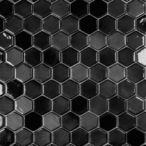 Mosaico Vidrepur Lux Anthracite Hex BR 31,7x30x7 cm