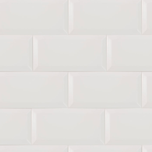 Cerámica Arquitectura Unicolor Blanco BX 10x20 cm