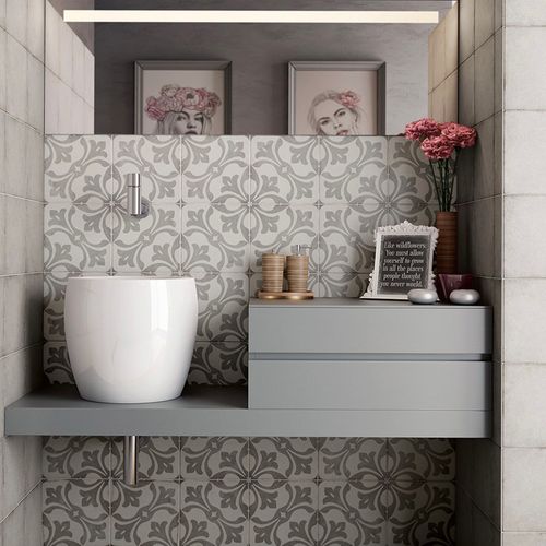 Porcelanato Art Nouveau La Rambla Grey 20x20  cm