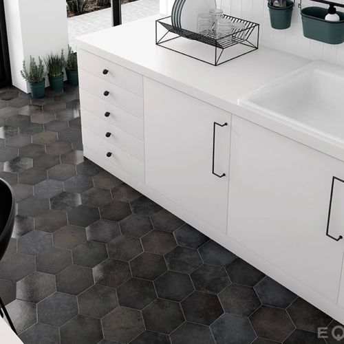 Porcelanato Heritage Carbon Mat 17.5x20 cm