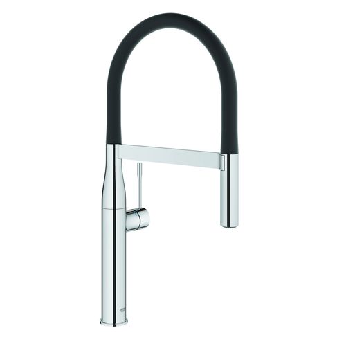 Grifo de Cocina Caño Flexible Negro Grohe Essence New