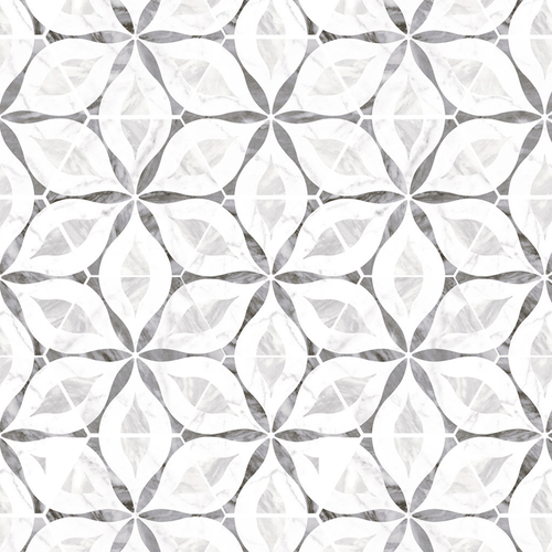Porcelanato Hexagon Flower 17.5 x 20 cm
