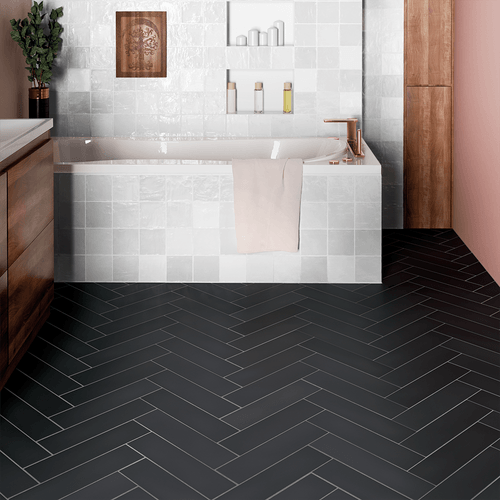 Porcelanato Stromboli Black City 9,2 x 36,8 cm