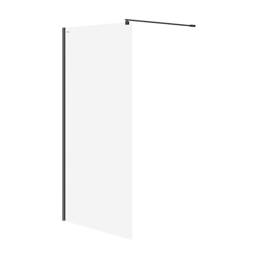 Mampara de Ducha Negra Cersanit Mille 100x200 cm