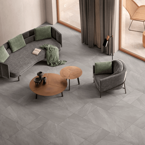 Porcelanato Titano Cenere Grip R 60x120 cm