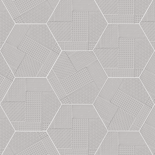Porcelanato Sixty Esagona Cenere Timbro 21x18,2 cm