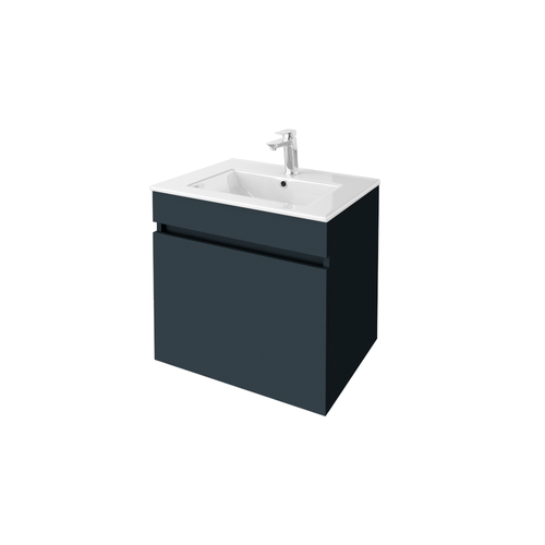 Mueble de baño Elisa Matte Grey con cubierta de lavamanos 60cm Neubad