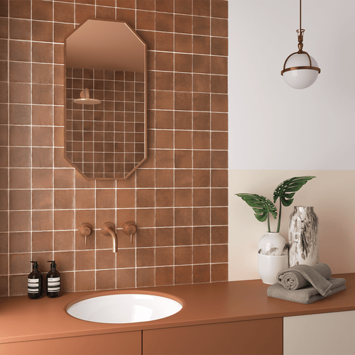 Porcelanato Argile Cotto Mate 10x10 cm