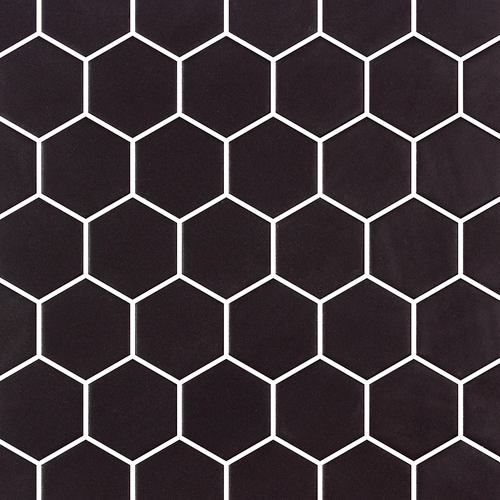 Mosaico Onix Hex XL Black MT 28,6x28,4 cm