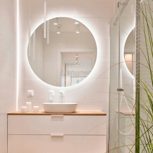 Espejo Neubad redondo con luz Led ø70cm