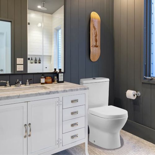 WC Two Piece a Muro Asiento Soft Close Neubad Fit Pro