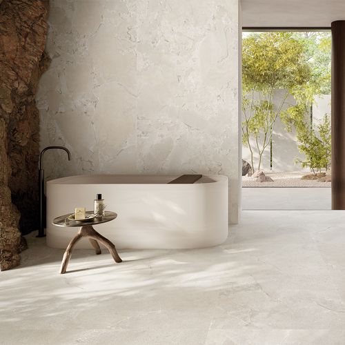 Porcelanato Unique Infinity Cobblestone White Nat. de 120x278 cm RT