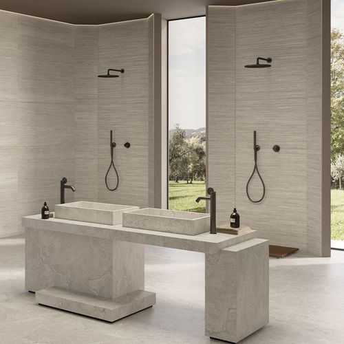 Porcelanato Portland Stone Decoro Lines Ash Nat. de 60x120 cm RT