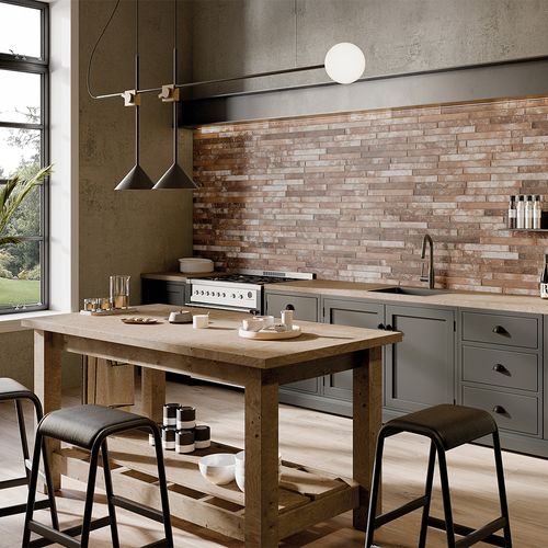 Porcelanato Harlem Red MT de 4,8x45 cm