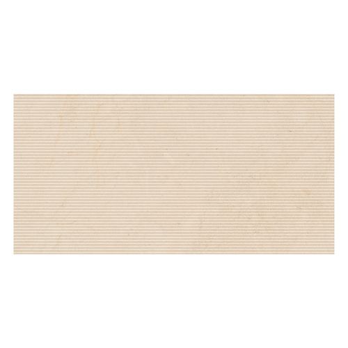 Porcelanato Biotech Crema Stone Canneté de 60x120 cm RT