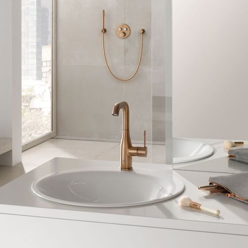 Grifo de Lavamanos L Brushed Warm Sunset Grohe Essence New