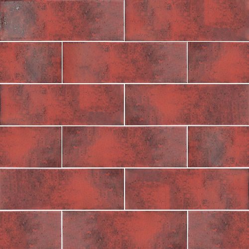 Cerámica Vulkan Ruby mate 10x30 cm.