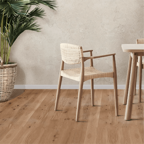 Piso de madera Oak Animoso Live Pure de 2200x181x14 mm
