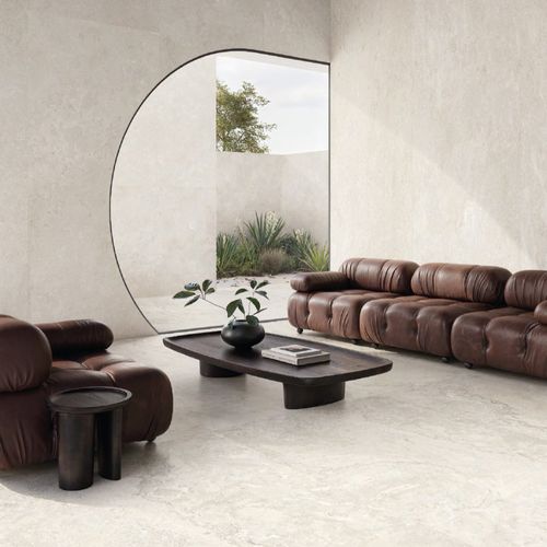 Porcelanato Unique Bourgogne Minimal Blanc de 120x120 cm, RT.