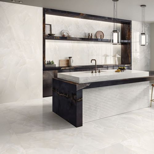 Porcelanato Tele Di Marmo Onyx Ivory Full Lappato 120x278 cm RT