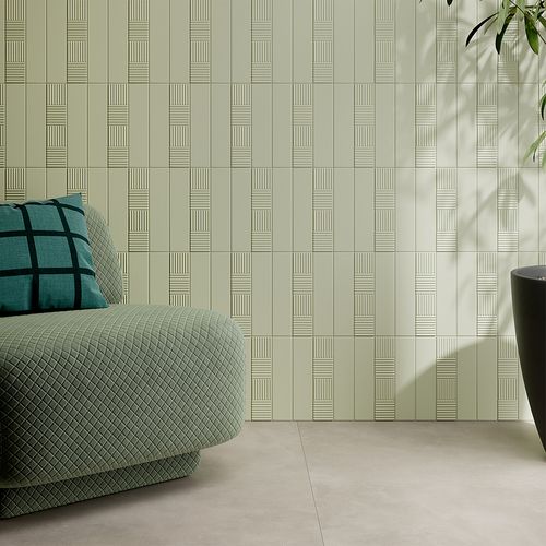 Porcelanato Volume Sage MT 6x25 cm.