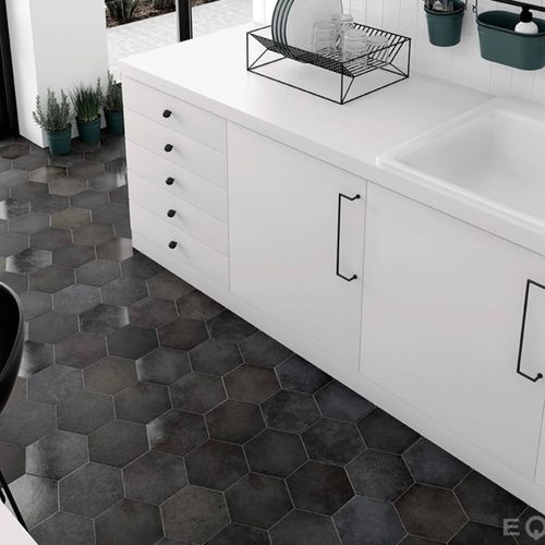 Porcelanato Heritage Carbon Mat 17.5x20 cm