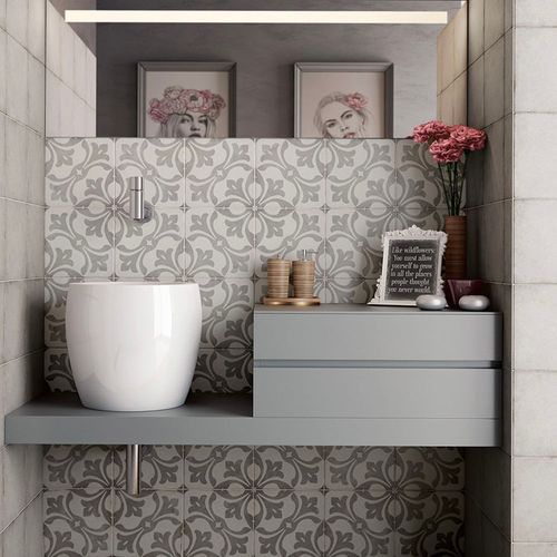 Porcelanato Art Nouveau La Rambla Grey 20x20  cm