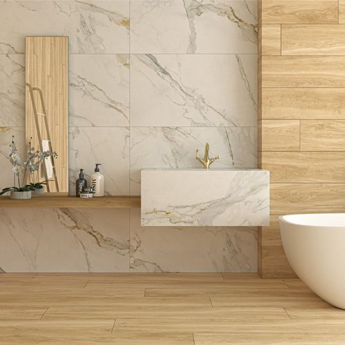 Porcelanato Helsinki Natural 20 x 120 cm