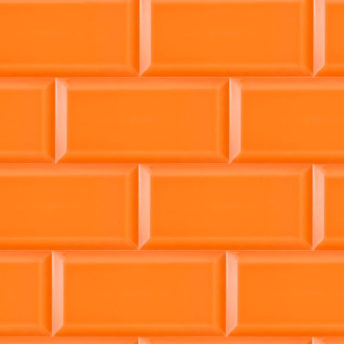 Cerámica Arquitectura Unicolor Naranja BX 10x20 cm