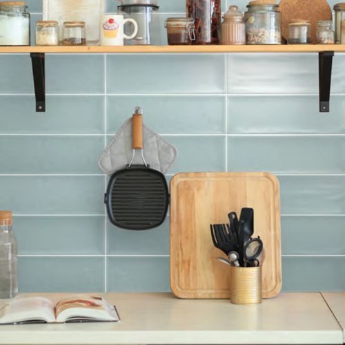 Cerámica Aria Duck Egg MT 10x30 cm