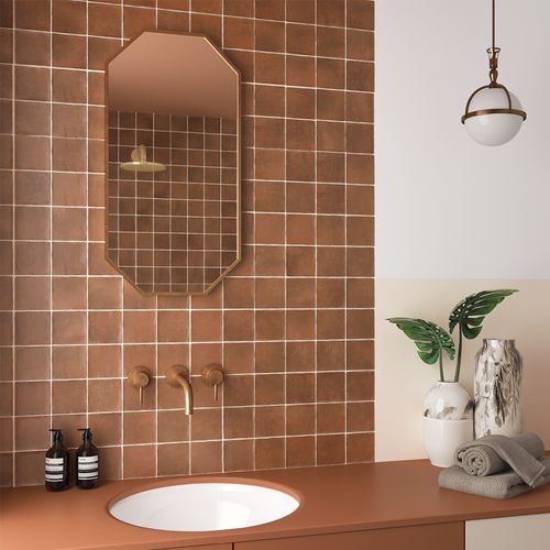 Porcelanato Argile Cotto Mate 10x10 cm