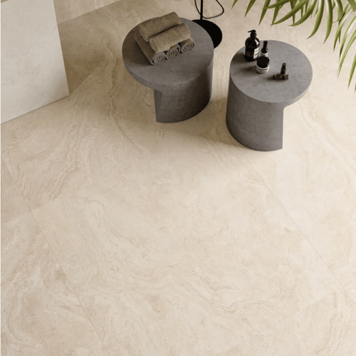 Porcelanato Unique Travertine Cream R 60x120 cm