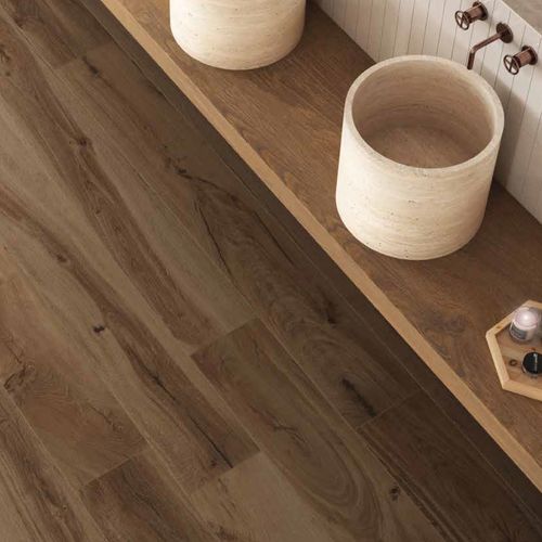 Porcelanato Daring Nut de 24x120 cm