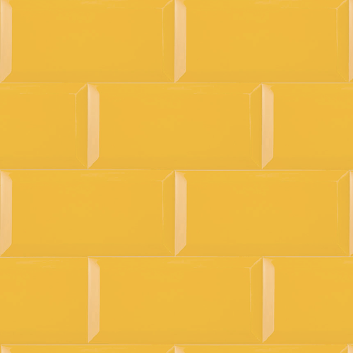 Cerámica Arquitectura Unicolor Amarillo Yema BX 10x20 cm