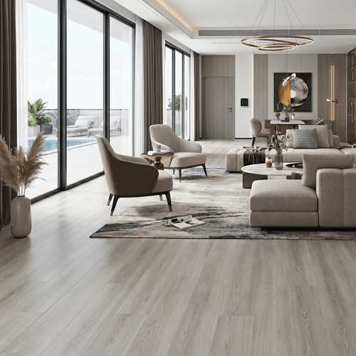 Piso fotolaminado Ecowood Ash 1218x197x8 mm