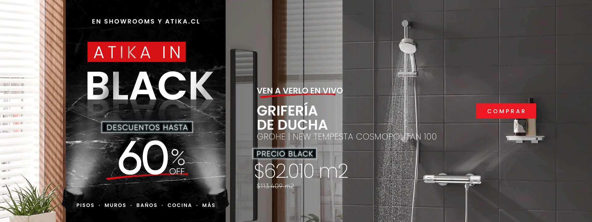 Grifería Ducha y Tina